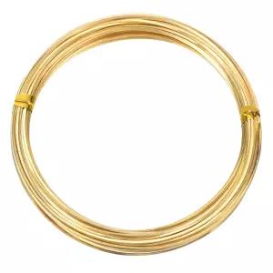 패티킬 소프트 황동 와이어 1롤 22Ga/0.6x0.6mm 6m/19.69피트 굽힘 가능한 사각 공예 귀걸이 비딩 랩핑