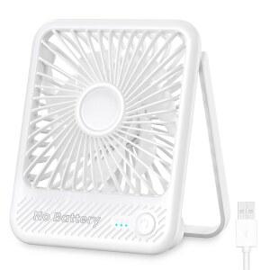 쿠니 USB 책상 선풍기 없음 침실용 접이식 사무용 소형 유선 데스크탑 조절 가능한 초조용 180 전원 USB 개인용 강풍 속도 틸트 3단 배터리 미니