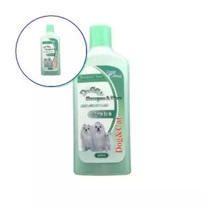 쌍문상회 강아드라이룸 촉촉한 애견샴푸 400ml 린스겸용 반려동물 털관리