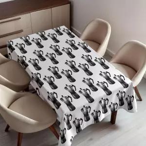 앰베손 커피 테이블보 티포트 모카 메이커 가이저 이탈리안 브루잉 차콜 스케치 식당 주방 장식용 직사각형