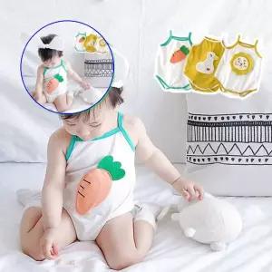 쌍문상회 귀여운 아동바디슈트 민소매 동물 캐릭터 등원룩 여름 의류