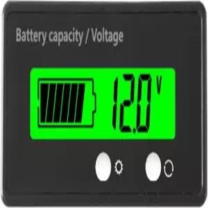 LKAHG 자동차 배터리 미터 모니터 12V 차량 용량 전압 게이지 표시기 방수 테스터 액세서리 모터사이클
