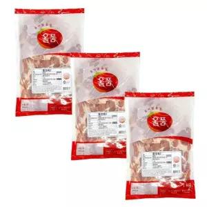 올품 냉장 국내산 닭다리살 (정육2) 1kg x 3개