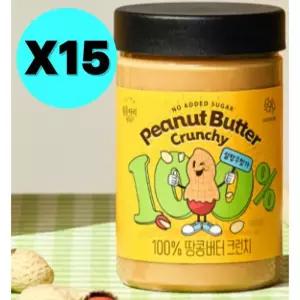 복음자리 땅콩버터 크런치 피넛버터 대용량 280g X 15