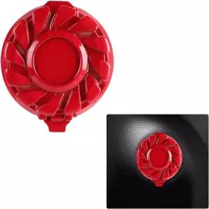 DUSCOKE 차량 시동 버튼 커버 아연 합금 자동차 내부 점화 키 스위치 데칼 엔진 정지 보호 스티커 자동차용