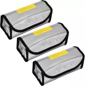 가정용 또는 작업장용 Soneew 3Pcs 배터리 방화 가방 고온 방폭 리튬 가드백