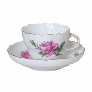 메이슨 핸드페인팅 레드 로즈 커피잔 밀크컵 캔 티포트 독일