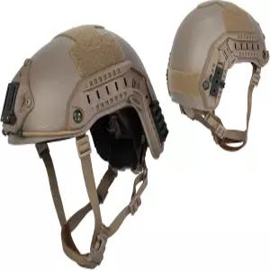 랜서 택티컬 라지 X대형 산업용 ABS 플라스틱 제작 해상 헬멧 조절 가능한 크라운 20mm 측면 레일 어댑터