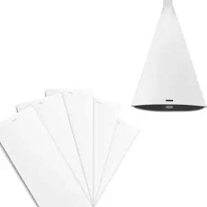 DALIX 129.5인치 흰색 수직 블라인드 교체 대형 창 연장5개 수량