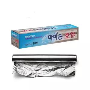 마미손 음식 보관 김밥 포장 은박 쿠킹호일 25cm 10M 포장지