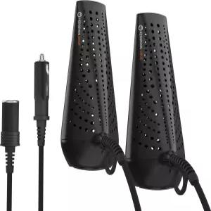 헤지혹 드라이브 휴대용 신발 건조기 듀얼 12V AC/DC 전원을 갖춘 작업용 부츠 컴팩트 장갑 80W 열 15분 내