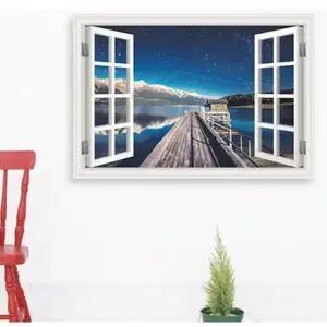 [하프클럽/셀러허브]고퀄리티 3D 창 창벽지 벽지 스티커 집들이선물