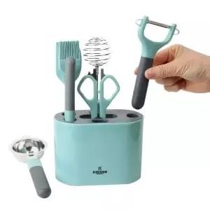 크루거 키친툴 거품기 감자칼 가위 8P 조리도구 세트 요리