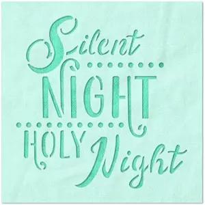 스텐실 스톱 사일런트 나이트 홀리 DIY 프로젝트 페인팅 드로잉 공예에 재사용 가능 1400 밀 마일라