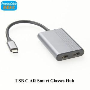AR 스마트 호환 안경 USB C 허브 DP Alt 모드 비디오 출력 4K@60Hz 스위치용 100W PD 고속 충전 스팀 데크