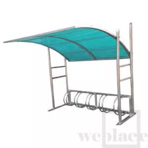 위플레이스 N2자전거보관소 지붕-브라운4M/10대분 아파트자전거보관소