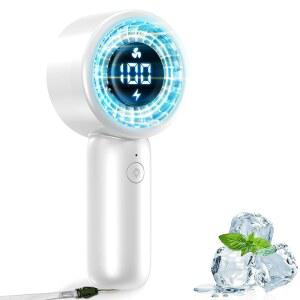 LED 디스플레이가 장착된 휴대용 메이크업 미니 냉각 여행 여성 5배속 충전식 개인 사무실 터보차저 남성 터보 선물 USB 4온스 32피트 선풍기 경량