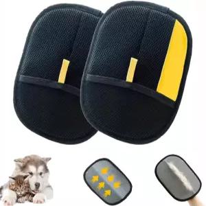 고양이와 강아지를 위한 메리골드 2PCS 반려동물 제모 장갑 정전기 침대 의류 소파 카펫 카시트용 재사용