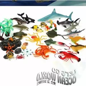 위라이즈 렛츠고오션월드 장난감 학습교구 물고기장난감 바다동물피규어 바다생물모형