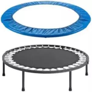 트램펄린 교체용 스프링 커버 접이식 안전 패드 48인치. 다리 6개가 달린 둥근 미니 리바운더
