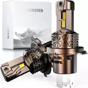 와이싱렌 업그레이드 H4/9003/HB2 전구 32000 LM 슈퍼 브라이트 6500K 안개 냉각 팬 3분 플러그 앤 플레이