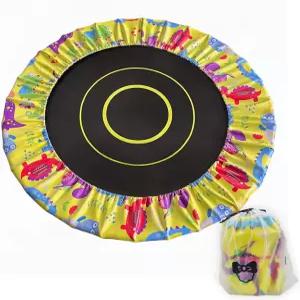 아비팝 미니 트램펄린 커버 36 38 40인치 교체용 귀여운 소형 스프링 PU 가죽 레이어 보호 가정용 안전