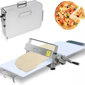 로이스비 크루아상 도우 라미네이터 상업용 롤러 시터 머신 두께 조절 가능 스테인리스 스틸 테이블 탑