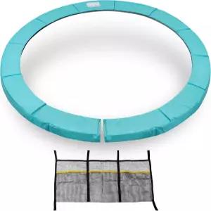 개구부가 있는 ExacMe 프리미엄 트램펄린 패드 0.8인치 두꺼운 폼 교체용 안전 스프링 커버 추가 보관 가방