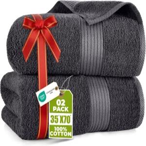 유토피아 타월 엑스트라 라지 배스 시트 2팩 35 x 70 인치 100 면 고흡수성 및 퀵 드라이 슈퍼 소프트