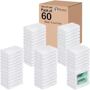 TOALLA 100 면 목욕 타월 세트 팩 60500 GSM부드러운 대형 타월흡수력이 뛰어나지만 빠르게 건조됨풀 홈 짐