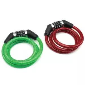 특수 자전거 자물쇠 바이크 잠금장치 번호키 와이어락 중형