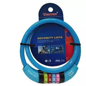 자전거 자물쇠 오토바이 바이크 잠금장치 칼라 번호키 미니