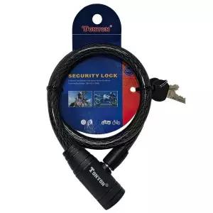 자전거 자물쇠 오토바이 잠금장치 와이어락 12x650mm 바이크