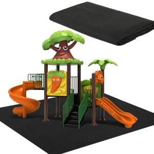 부티콜 야외 클라이머 슬라이더 매트, 55인치 x 70인치 방수 슬라이드 매트 활동 패드 러그, 미끄럼 방지