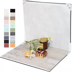 사진 배경 보드 제품 10pcs 20패턴 테이블 탑 푸드 키트 보석용 플랫 레이 소품 소형 사이즈 16.5x11.7인치