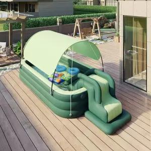 원터치 에어풀장 튜브 이동식 에어 미니 베란다 수영장 에어튜브