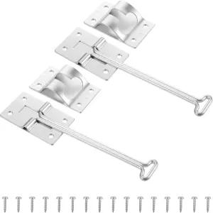 노다이에 2 PCS 304 스테인리스 스틸 Rv 도어 래치 T 스타일 트레일러 홀더 화물 트럭 및 상점 6인치