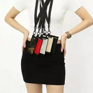 목걸이 지갑 학생지갑 찍찍이 3단 지폐 동전 카드 월렛 가벼운