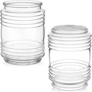 티니유 2개 투명 원통형 유리 램프 그늘막 교체 31 /4인치 핏터 개구부 야외 파티오 외벽 현관문용 현관