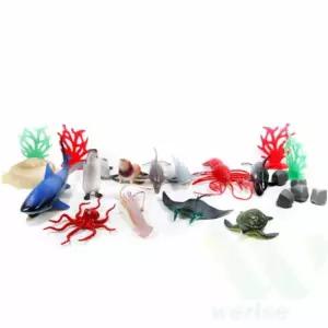 위라이즈 키즈인 바다의 세계 동물모형 동물장난감 돌고래인형 고래피규어 상어모형