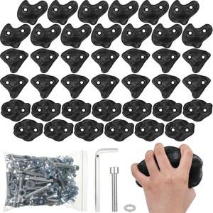 등산가를 위한 소울첸 40개 암벽 등반 홀더 3형 실내외 놀이터 뒷마당 공원용 렌치, 나사로 초대형 암벽