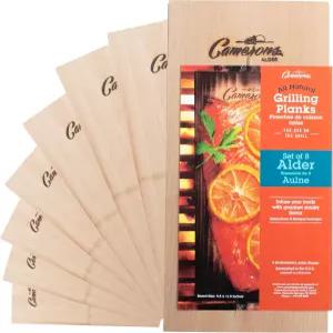 카메룬 앨더 그릴 플랭크 8팩5.5 x11.5 프리미엄 내추럴 우드 바비큐 연어 생선 돼지고기 채소 등에 스모키