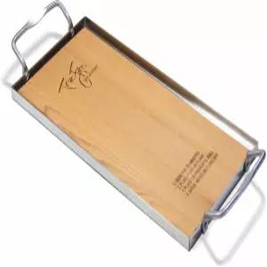 트루파이어 시더 그릴 플랭크 7.25 x 16 u201D 10팩 스테인리스 스틸 서빙 트레이 포함 캐나다 서부 레드