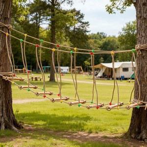 야외 로프 브리지 사다리, 야외 뒷마당 놀이터용 4M/13.12피트 등반 로프 브리지, 장비 스포츠 피트니스