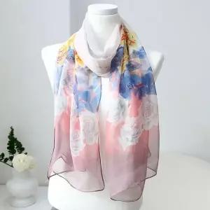 로맨틱로즈 쉬폰 롱 스카프 머플러 목도리 간절기 여