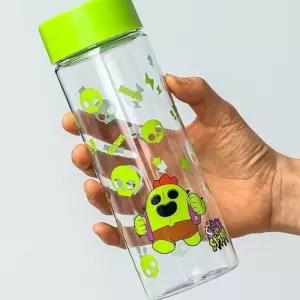 참앤코지 브롤스타즈 클리어 보틀 500ML 스파이크 어깨끈물통 어린이집물병