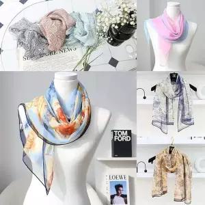 [셀러에이드]신상 스프링 쉬폰 플라워 롱 스카프 모음전