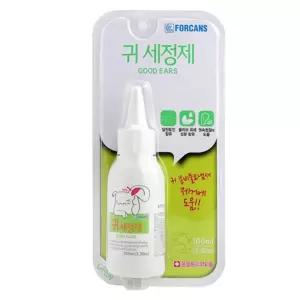 강아지 외이도 귀청소 냄새 분지물제거 세정제 귀지 가려움 이어클리어 세균감염