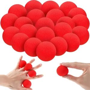 스카이티 50피스 레드 스펀지 볼 소프트 매직 콤보 클로즈업 스트리트 클래식 코미디 트릭 소품 1.4인치