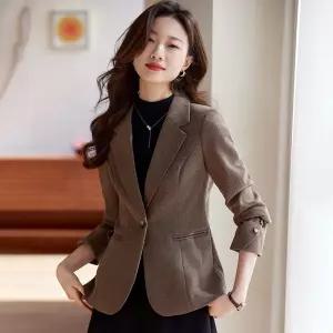 헐크 여성용 여성 오피스룩 숏코트 상의 정장 자켓 KKE3